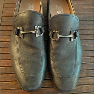 Ferragamo size 11 1/2 men’s loafers. Black.